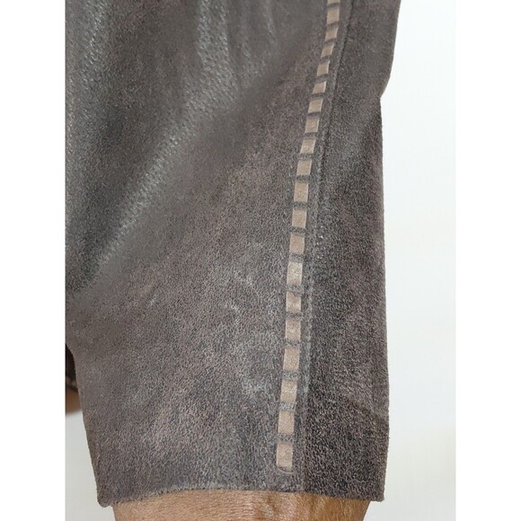 Cripple Creek Men's Genuine Leather Brown 2 Button Lined Jacket Large Western - Picture 7 of 13